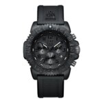 Color Navy Chrono Reloj con Correa de Goma